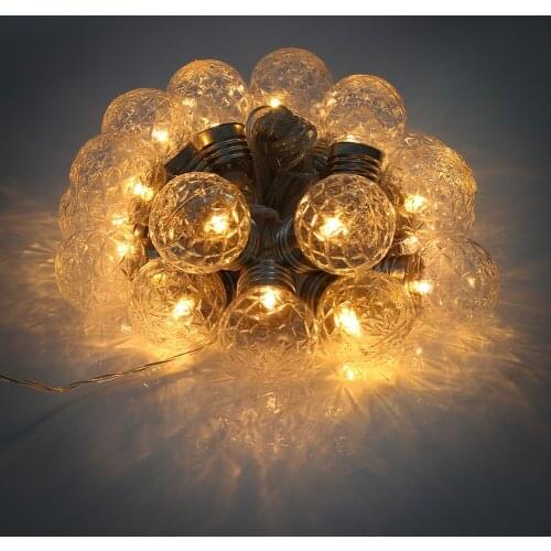 Solar Rattan Ball LED String Pineapple Pattern Hanging Lights Waterproof Solar String Lights for Patio Garden Yard