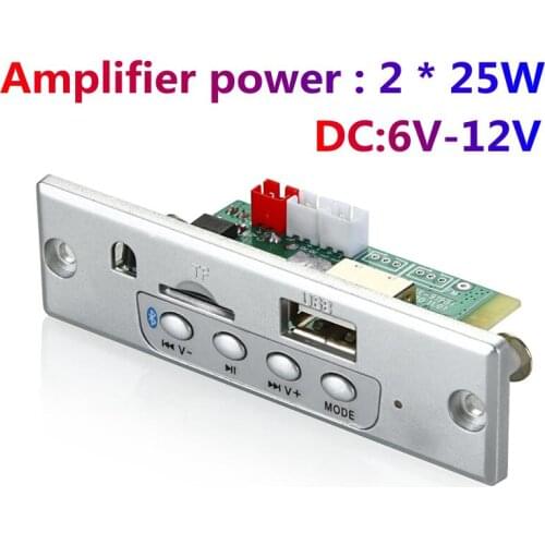 Tube amplifier Audio amplifier board Bluetooth 5.0 for subwoofer USB Recording Module FM AUX Radio For Speaker Handsfree