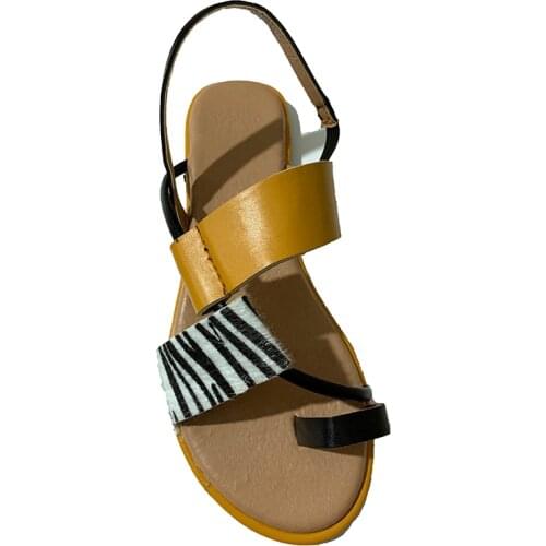 Womens Sandals women Platform PU Leather Mixed Color Ladies Sandalias Plus Size Slip On Female Casual Fashion 2021 New Summer