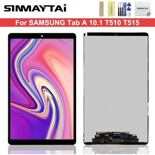 T510 LCD For Samsung Galaxy Tab A 10.1 2019 T510 Display T515 Touch Digitizer Sensor Matrix Assembly Replacement SM-T510