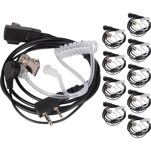 10PCS Accessories Air Acoustic Tube Headset Earpiece for Baofeng for Radio Walkie Talkie Headset for 888S UV-5R UV-82