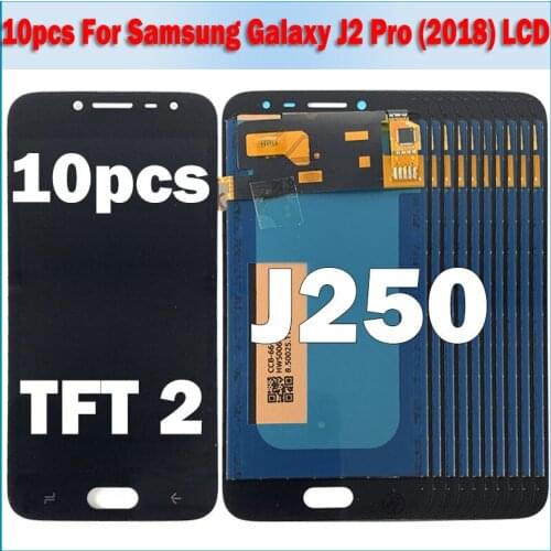 10pcs/lot For Samsung Galaxy J2 Pro 2018 J250 SM-J250 Touch Screen Digitizer Assembly For Samsung j2Pro J250F LCD Display