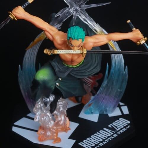 17CM Anime One Piece Doll Roronoa Zoro PVC Action Figure Toy KidGift Model Decoration Childrens Gifts Collectibles Unisex