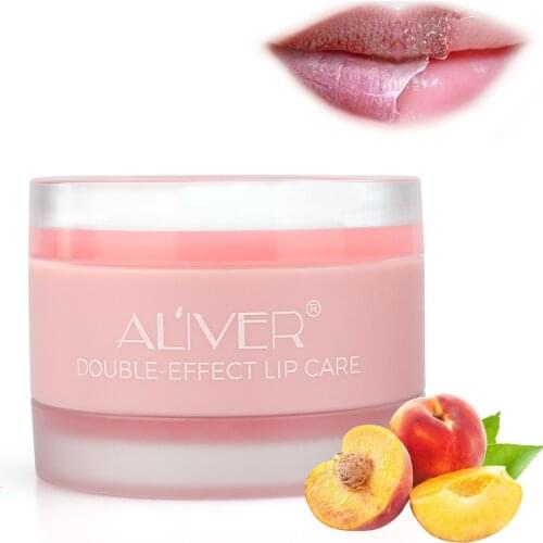 2 IN 1 Lip mask double-effect sleep lipstick night repair moisturizing fade lip wrinkles remove dead skin corners lip scrub