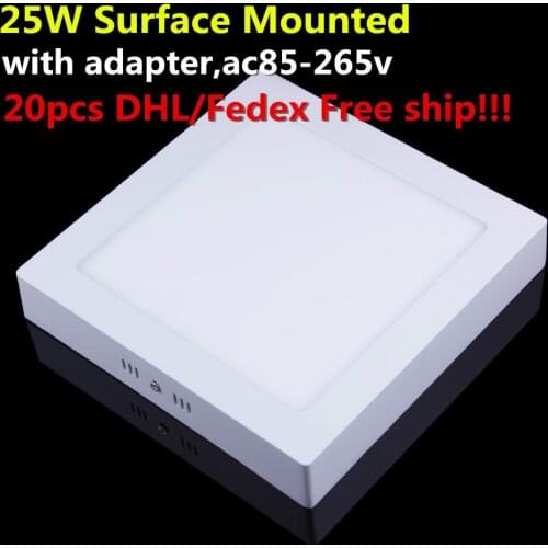 3year warranty high lumens 25W Surface Mounted Ceiling LED Light Lamp Panel Light Down Light with driver 20pcs/lot DHL Free