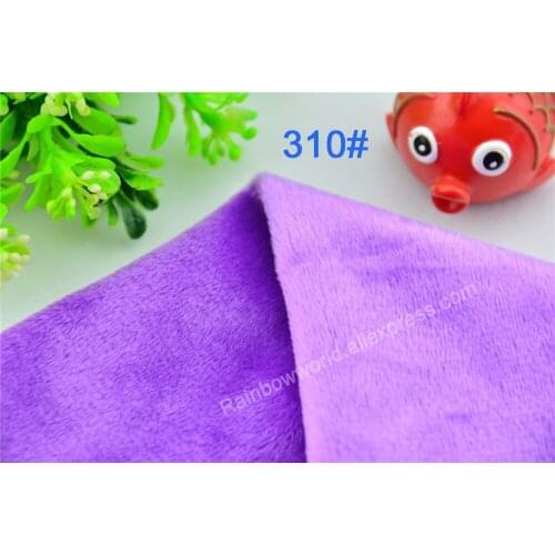 310# purple Super soft velvet fabric microfiber Fleece velboa hair height 2-3mm for DIY stuffed toy blanket pillows(10 pieces)