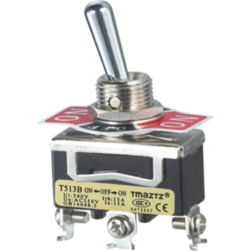 Promotion! T5R13B Single knife single throwing 3rd gear 3 foot shaking head Rocker arm toggle switch button switch 12mm self-loc