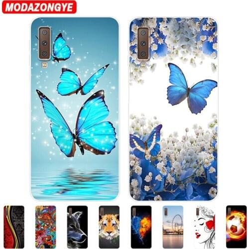 For Samsung Galaxy A7 2018 Case Samsung A7 2018 Case 6.0 Silicone TPU Phone Case For Samsung A7 2018 A750F A750 SM-A750F Case