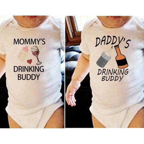 Jumpsuit Kids Newborn Girl Outfit Toddler Summer Clothing Casual Printing Daddy/mommy Baby Bodysuit for Newborns Boy Clothes