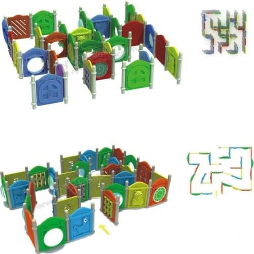 Doctor Maze playground,kids indoor labyrinth park,Plastic grid educational toys,outdoor multi-function grid maze YLW-20maze