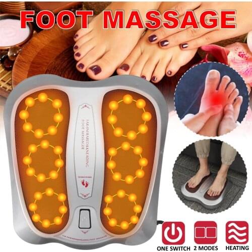 Ergonomic Design Electric 2 Gears Foot Massager Feet Lumbar Spine Massage Infrared Heating Pillow Machine Pain Relief Home Use