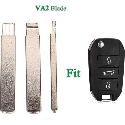 Bilchave 10pcs Replacement Folding Flid Remote#122 Car Key Blade For Peugeot 208 2008 301 308 508 Hella For Citroen