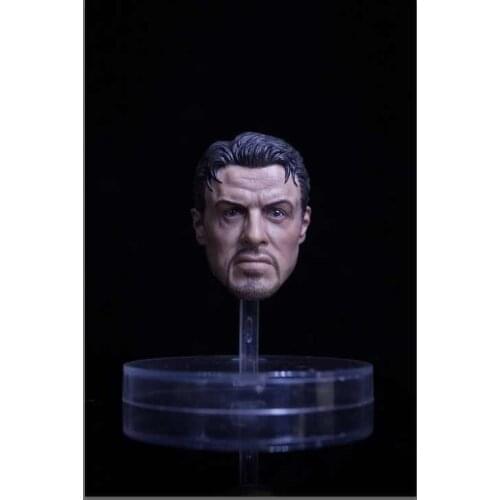 1/6 Collectible Figures Accessories Sylveste John Rambo Head Sculpt For 12" Male Action Figure Doll,Body Not Included B0203