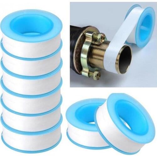 10pcs/lot Roll Plumbing Joint Plumber Fitting Thread Seal Tape PTFE For Water Pipe Plumbing Sealing Tapes