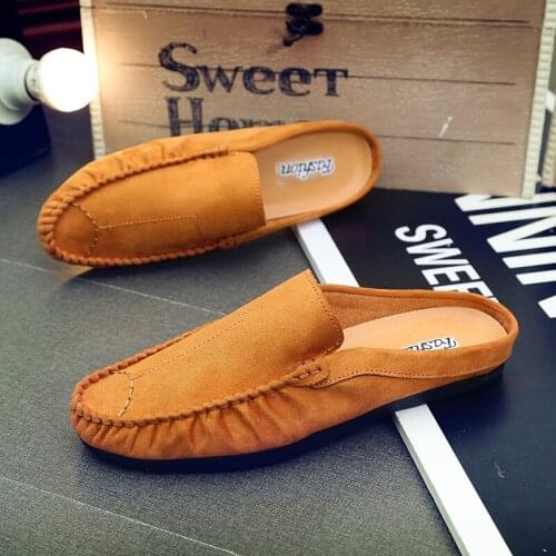 Summer Men Loafer Shoes Flat Leisure Lightweight Flat Hard-Wearing Slip-On Soft Comfortable Flat-heeled Footwear Size39-44