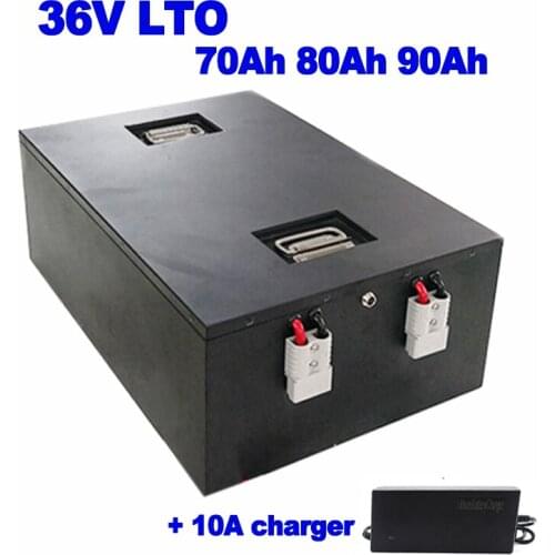 LTO 36v 70ah 80ah 90Ah 20000 cycles Lithium titanate battery with BMS Elderly Scooter ebike tricycle forklift AGV +10A Charger