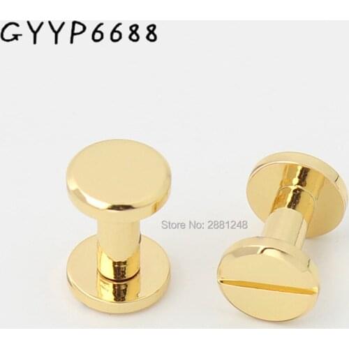 10-30pcs 4 colors 10*10mm copper round flap head stud punk bags hardware rivet studs nail accessories screws nickel purse rivet