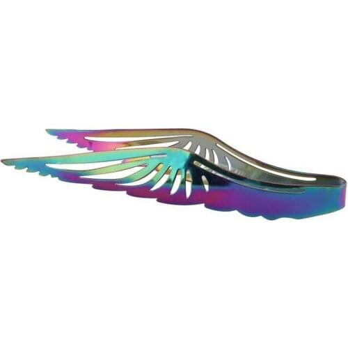 Metal Creative Colorful Wings Shape BBQ Carbon Clip For Outdoor Camping Barbecue Accessory High Quality 23CM