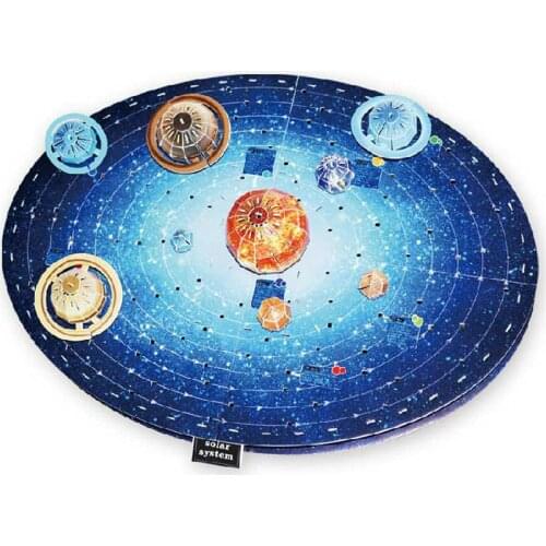 Planets Solar System Model Paper 3D Puzzle Toys For Children Astronomy Learning Early Educational Puzzles Toy For Kids Science