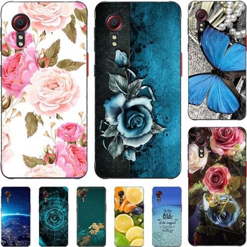 Fashion Flower Case For Samsung Galaxy X Cover 5 G525F SM-G525F 5.3" Cover Soft Silicone Cat Printing Capa Back Coque