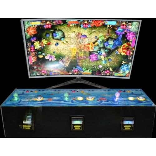 3 seats fish gambling console kits DIY arcade amusement keys gambling 26 in 1 ocean monster title