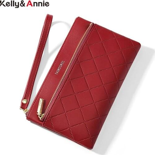 New Fashion Design Card Holder Wallets Womens Brand Designer Soft PU Leather Zipper Pocket Purse Ladies Standard Purses Cartera