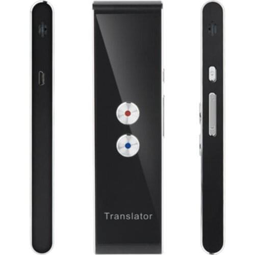 T8 Voice Translator 40 Languages Multi Languages Instant Translate Mini Wireless 2 Way Real Time Translator APP Bluetooth Device