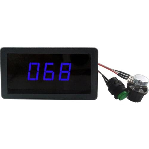 Adjustable DC 6V-30V 12V 24V MAX 8A 16kHz PWM Dc Motor Speed Controller W/ Digtal Blue LED Display CV governor Switch