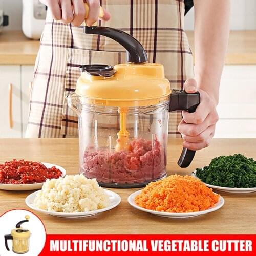 Hand Crank Food Processor Manual Food Chopper Egg Blender Vegetable Dicer Mincer Fruit Chopper AUG889
