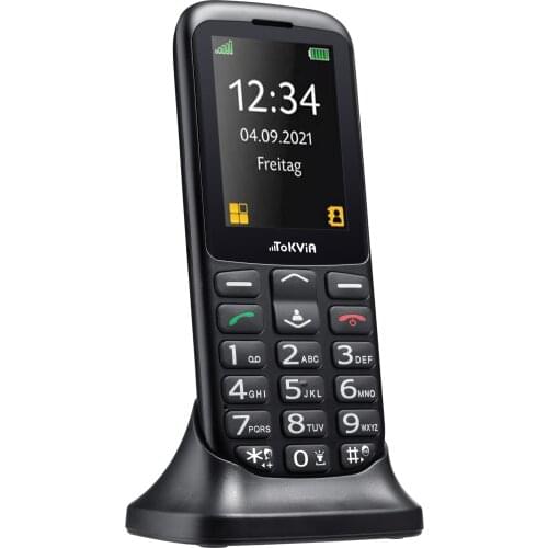 Sincoole Unlocked Bar Style Senior Cell Phone for Elderly & Kids, Big Screen and Large Buttons, Hearing Aid Compatible with Char