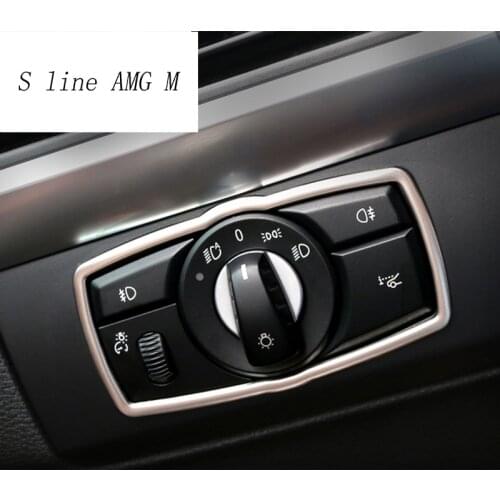 Car Styling Stickers headlight switch decoration paillette Cover headlight conversion switch trim For BMW X5 e70 f15 X6 E71 f16
