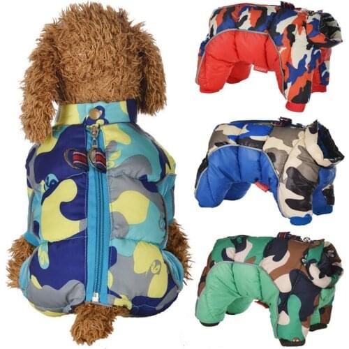 2020 Winter Pet Dog Clothes Super Warm Jacket Thicker Cotton Coat Waterproof Small Dogs Pets Clothing For French Bulldog Puppy