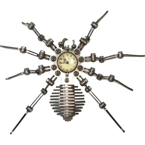 3D Metal Mechanical Assembled Model Handmade Crafts for Home Decor - Spider