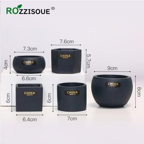 Cement Flowerpot Set Flower Pots Decorative Succulents Plants Pots Garden Flower Pot Balcony Decoration Cactus Pot of Flowers