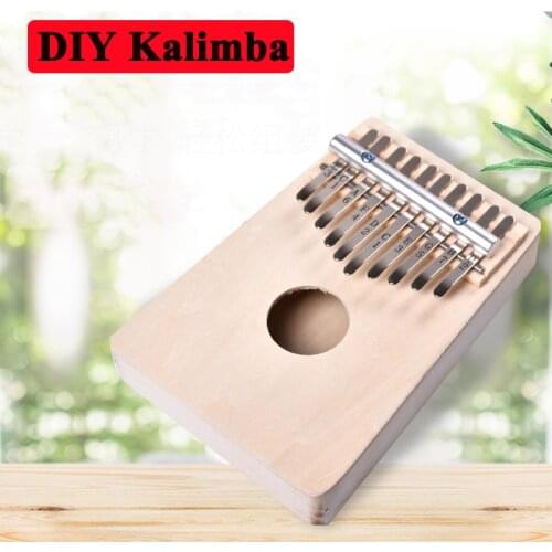 DIY Kalimba 17 10 Keys Kalimba Thumb Piano Childrens Hand-assembled Wooden Calimba Creative Musical Instrument With Hammer Bag