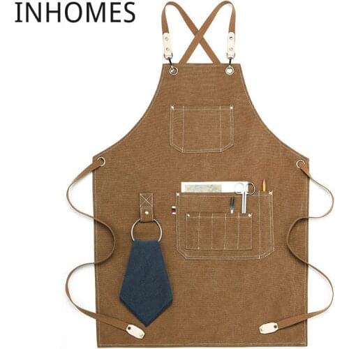 Home Apron Work Tea Milk Coffee Barber Work Clothes Hair Stylist Hairdressing Custom Logo Uniform delantal cocina hombre mujer