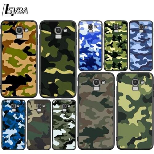 Camouflage Fashion For Samsung Galaxy J2 J3 J4 Core J5 J6 J7 J8 Prime duo Plus 2018 2017 2016 Silicone Phone Cover