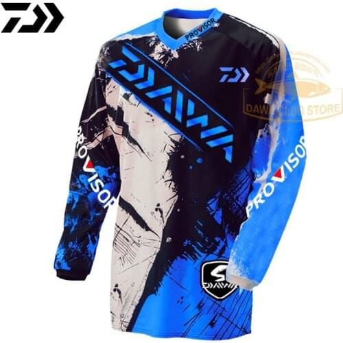 Daiwa Summer Anti-uv Sun Fishing Jersey Breathable Quick Dry Fishing Long-sleeve Clothing Fishing Shirt Spring Fishing Clothes
