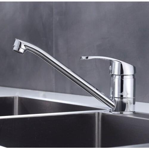 Copper Kitchen Hot and Cold Faucet Single Handle Mixer Water Tap Sink Faucet Deck Mounted Tap