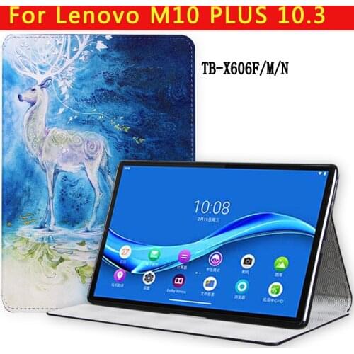 Fashion Case for for 10.3 inch Lenovo tab m10 plus tb-x606f tb-x606M tb-x606N tablet pc with gift