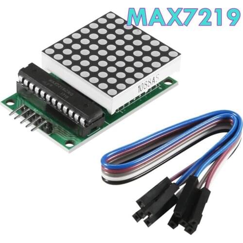 MAX7219 Dot Matrix Display Module Single-Chip Control LED Module DIY Kit for Arduino with 5pin Line