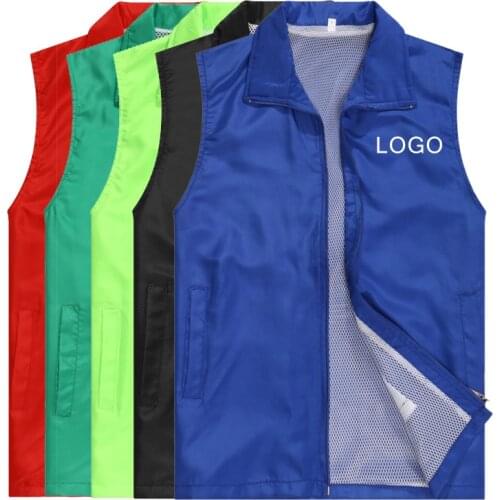 Mens Custom Made Design Vests Photo Print Logo Text Casual Waistcoat For Women Work Clothes Uniforms Outwear Tops