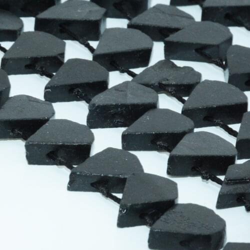 Natural Black Tourmaline Long Chips , Rough Size from 10mm-25mm