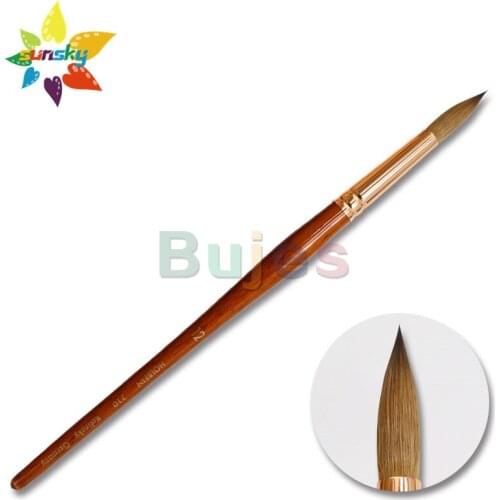 Original Japan Holbein 710 Collinski red mink Round head Watercolor paint brush pen Good flexibility Professional Art supplies