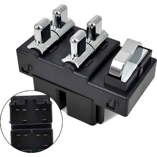 4 Buttons Power Window Switch for Buick Roadmaster Chevy Caprice Front Driver Side Master Power Window Control Switch 10099013