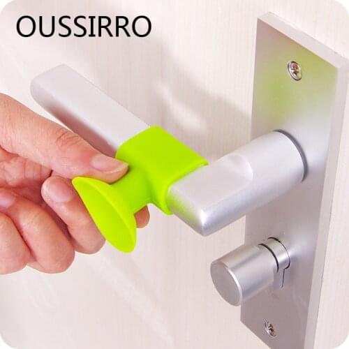 Practical Sillicone Sucker Door Rear Wall Anti-collision Suction Cup Mat Pad Door Handle Anti Collision Wall Tile Protective Pad