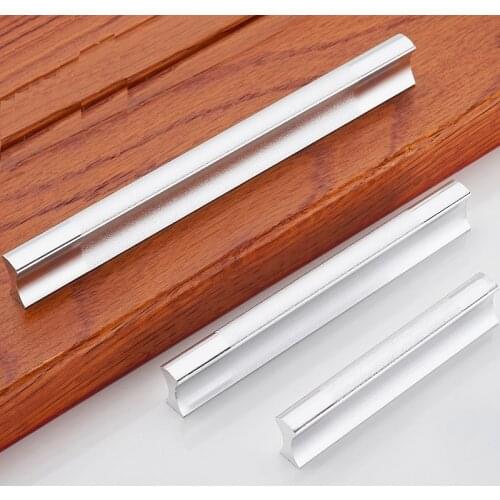 Kitchen Cabinet Handles Drawer Pulls Aluminum Alloy Door Knobs Holder Case Box Puller Stick Furniture Handle Hardware