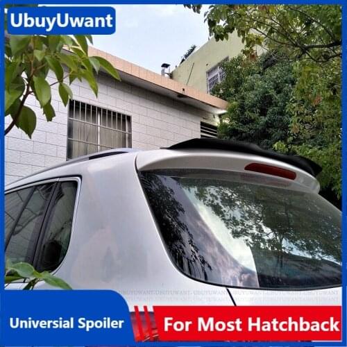 UBUYUWANT Rear Roof Universal Spoiler For Volkswagen Tiguan 2010-2017 Hatchback Lip Spoiler ABS Plastic Car Tail Wing Decoration