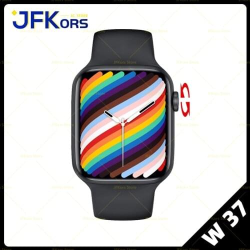 Smartwatch W37 Series 7 Bluetooth Call Custom Watch Face Smart Watch For Apple Watch Ios Android PK IWO 13 14 W26 DT100 HW22 Pro