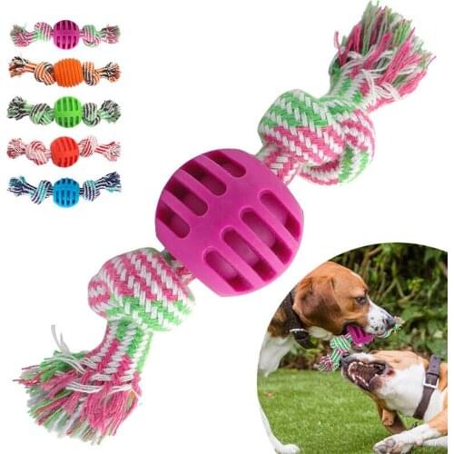 Dog Rope Toy Braid Rope Knot Dog Chew Toy Teeth Clean Rope Puppy Interactive Training Bite Resistant Chihuahua Pet Supplies 18Cm